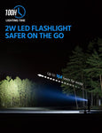 Solar 3.0 Fast Charging Power Bank w/ Built-in Super Bright Flashlight | Black
