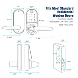 5-in-1 Keyless Entry Smart Door Lock w/ Bluetooth