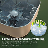 12 Pods Hydroponic Indoor Garden w/Full-Spectrum Growing System | Sunset Gold