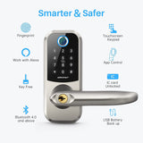 Smart Fingerprint Electronic Deadbolt Door Lock w/ Keypad