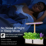 10 Pods Hydroponic Indoor Herb Garden Growing System | White