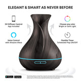 400ml Smart Ultrasonic Diffuser & Humidifier | Dark Brown