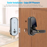 5-in-1 Keyless Entry Smart Door Lock w/ Bluetooth