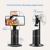 Rechargeable Smart Auto 360° Face Tracking  Mount | Black
