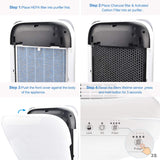 Smart Quiet Air Purifier for Homes/Large Rooms Up to 356 Ft²
