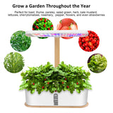 10 Pods Hydroponic Indoor Herb Garden Growing System | White