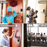 Smart Fingerprint Electronic Deadbolt Door Lock w/ Keypad