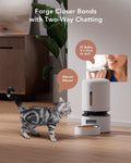 Smart Wi-Fi 1080p Automatic Pet Feeder | WHITE