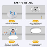 Smart Flush LED Ceiling Light Compatible w/Alexa & Google Assistant