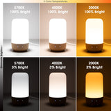Smart Bedside Table Lamp | Wood GEN2