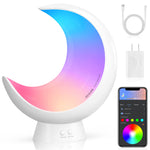 Smart Moon Table Lamp Compatible w/Alexa and Google