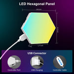 8 Pack Smart Hexagon Wall Light LED Panel