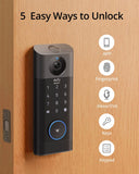 Smart Video Lock, 3-in-1  Keyless Entry Door Deadbolt Lock | BLACK