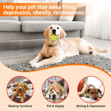 Rechargeable Smart Interactive Dog Toy Ball  (Large Breeds) (Aggressive Chewers) | YELLOW