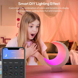 Smart Moon Table Lamp Compatible w/Alexa and Google