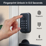 Smart Fingerprint Keyless Entry Door Deadbolt Lock | BLACK