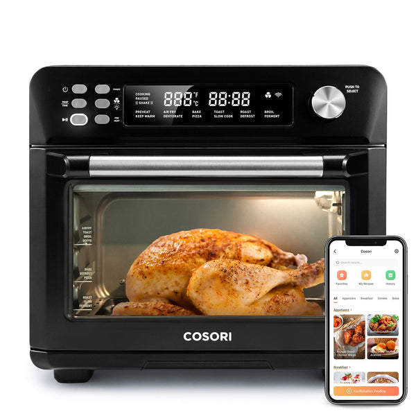 COMFEE' 12-in-1 Toaster Oven Air Fryer Combo Rotisserie
